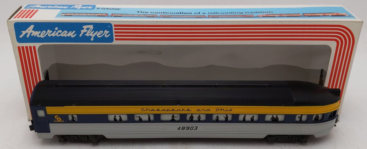 American Flyer 6-48903 S Gauge Chesapeake & Ohio Observation Car EX/Box