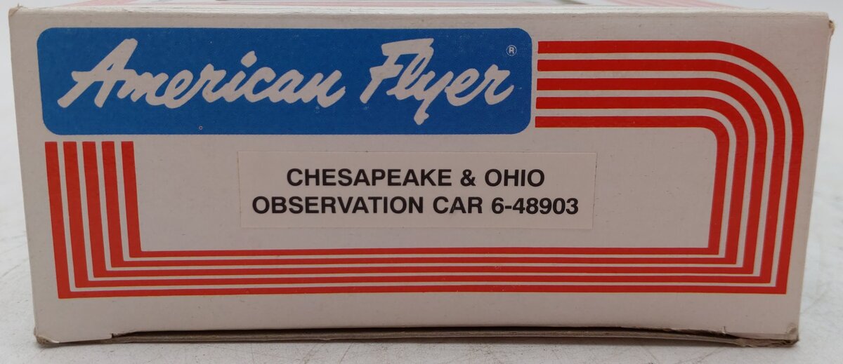 American Flyer 6-48903 S Gauge Chesapeake & Ohio Observation Car EX/Box