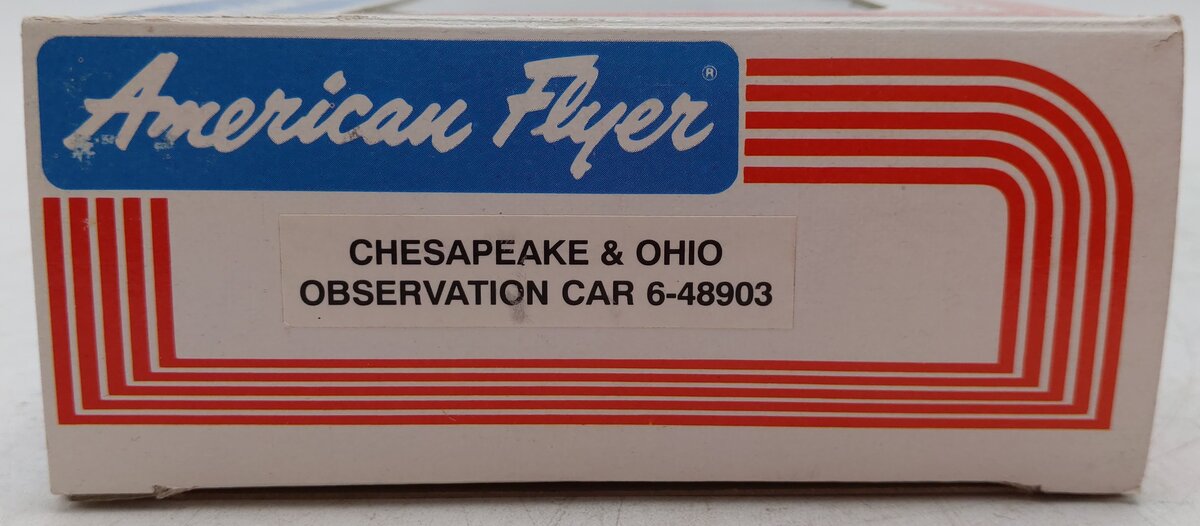 American Flyer 6-48903 S Gauge Chesapeake & Ohio Observation Car EX/Box