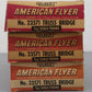 American Flyer/Marx 23571/581 Vintage S  Truss & Girder Bridges [9] VG
