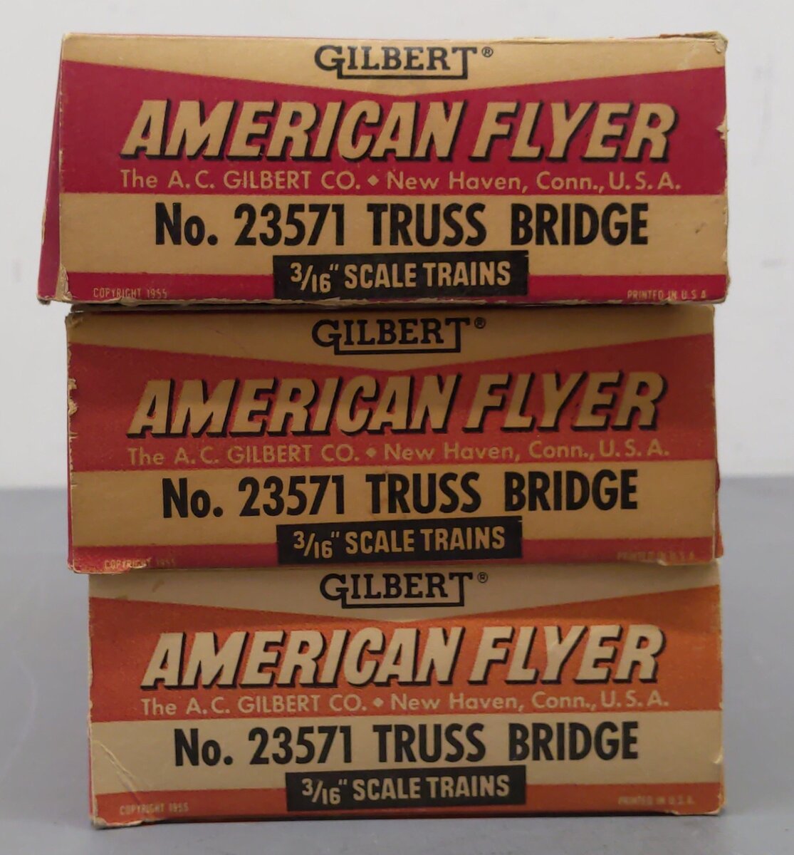 American Flyer/Marx 23571/581 Vintage S  Truss & Girder Bridges [9] VG