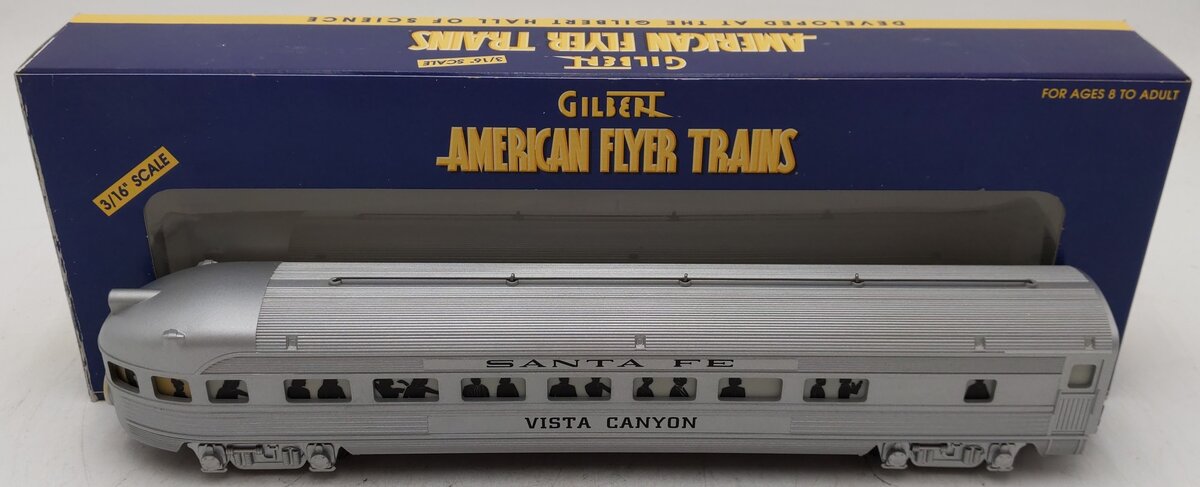 American Flyer 6-48947 S Gauge Santa Fe Streamlined Vista Canyon Observation Car EX/Box