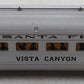 American Flyer 6-48947 S Gauge Santa Fe Streamlined Vista Canyon Observation Car EX/Box