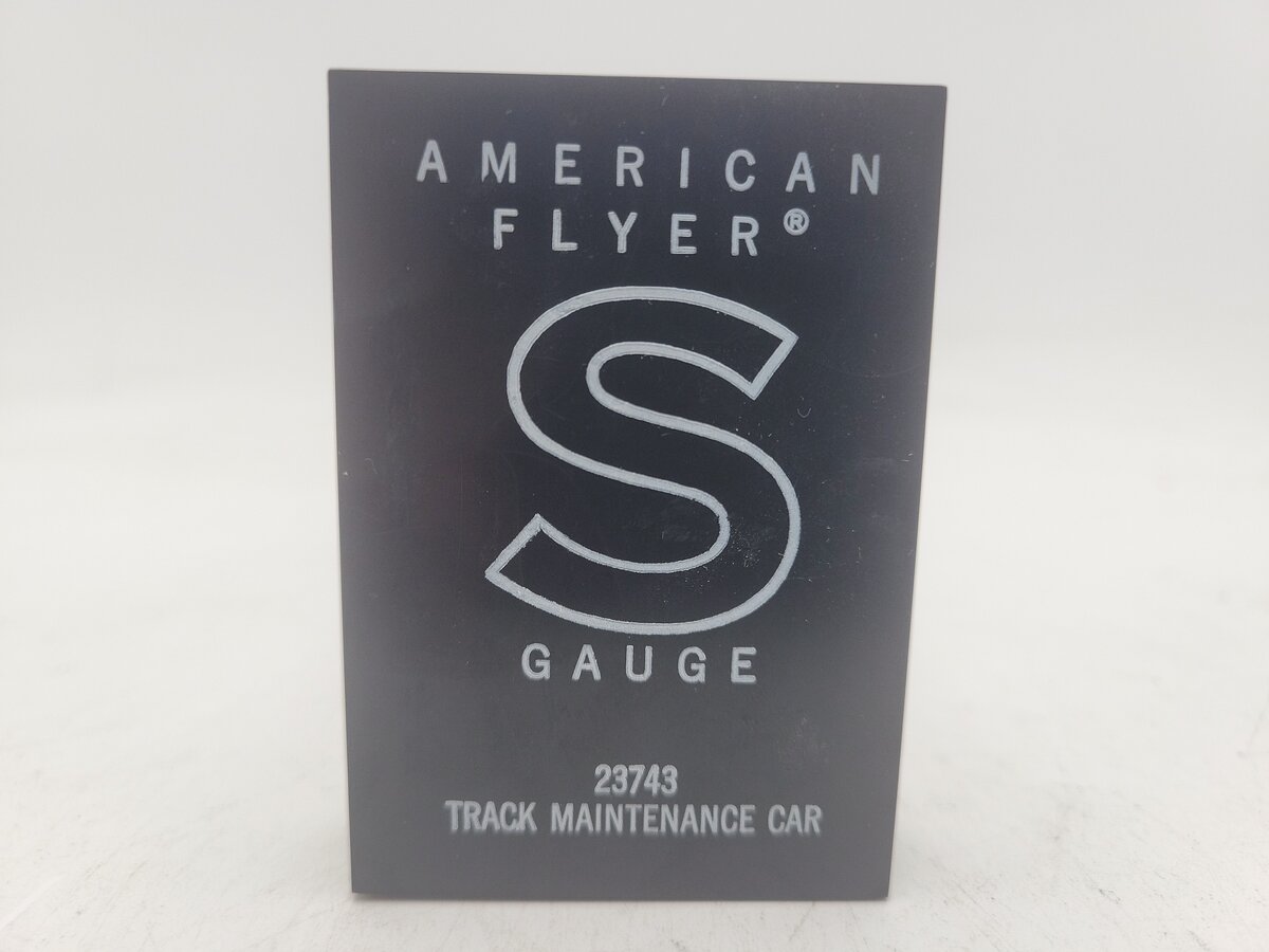 American Flyer 23743 Vintage S Track Maintenance Car w/Kleer-Pak EX/Box