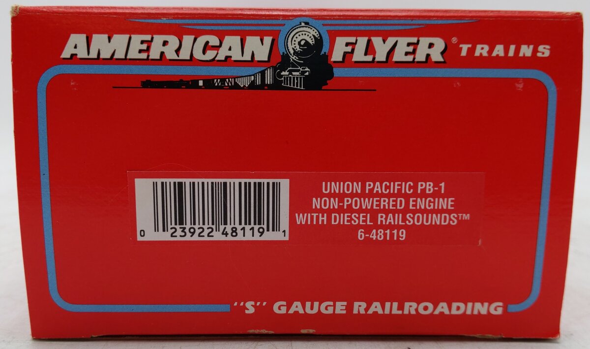 American Flyer 6-48119 S Union Pacific B Unit Non-Powered Diesel Locomotive VG/Box