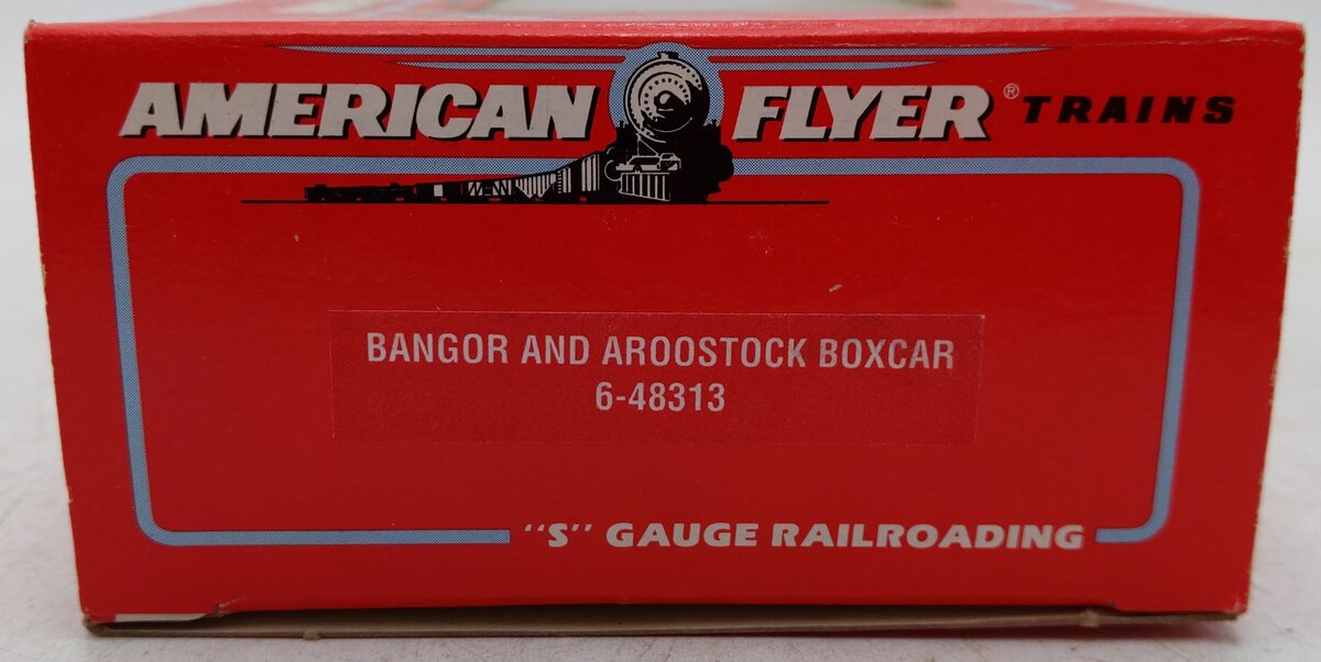 American Flyer 6-48313 S Scale Bangor & Aroostook - State of Maine Boxcar VG/Box