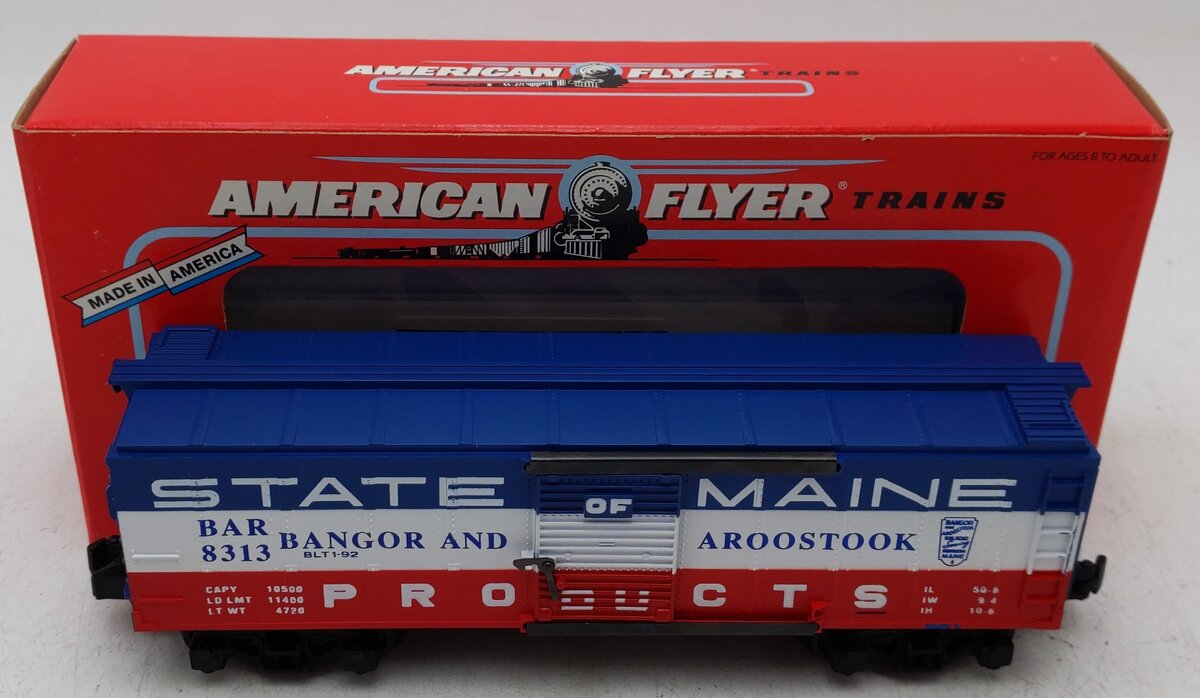 American Flyer 6-48313 S Scale Bangor & Aroostook - State of Maine Boxcar VG/Box