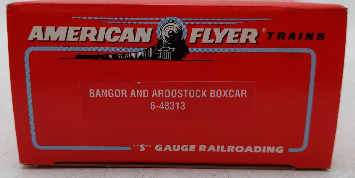 American Flyer 6-48313 S Scale Bangor & Aroostook - State of Maine Boxcar VG/Box