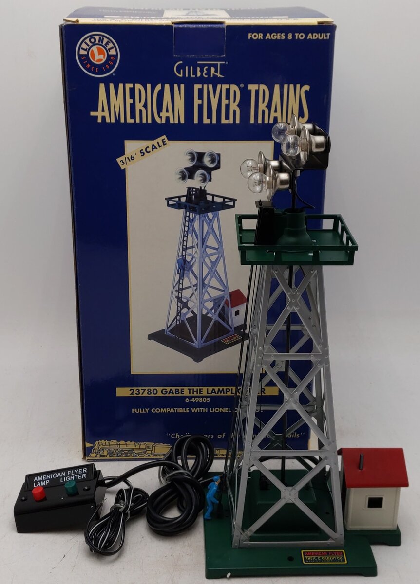 American Flyer 6-49805 S Scale Gabe the Lamplighter Tower EX/Box