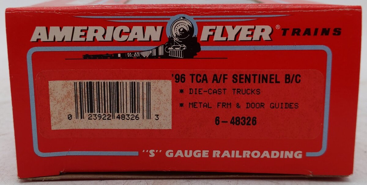American Flyer 6-48326 S Gauge TCA '96 Baltimore & Ohio Sentinel Box Car #54776 EX/Box