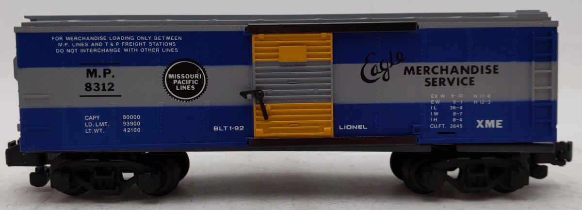 American Flyer 6-48312 S Gauge Missouri Pacific Boxcar #8312 VG/Box