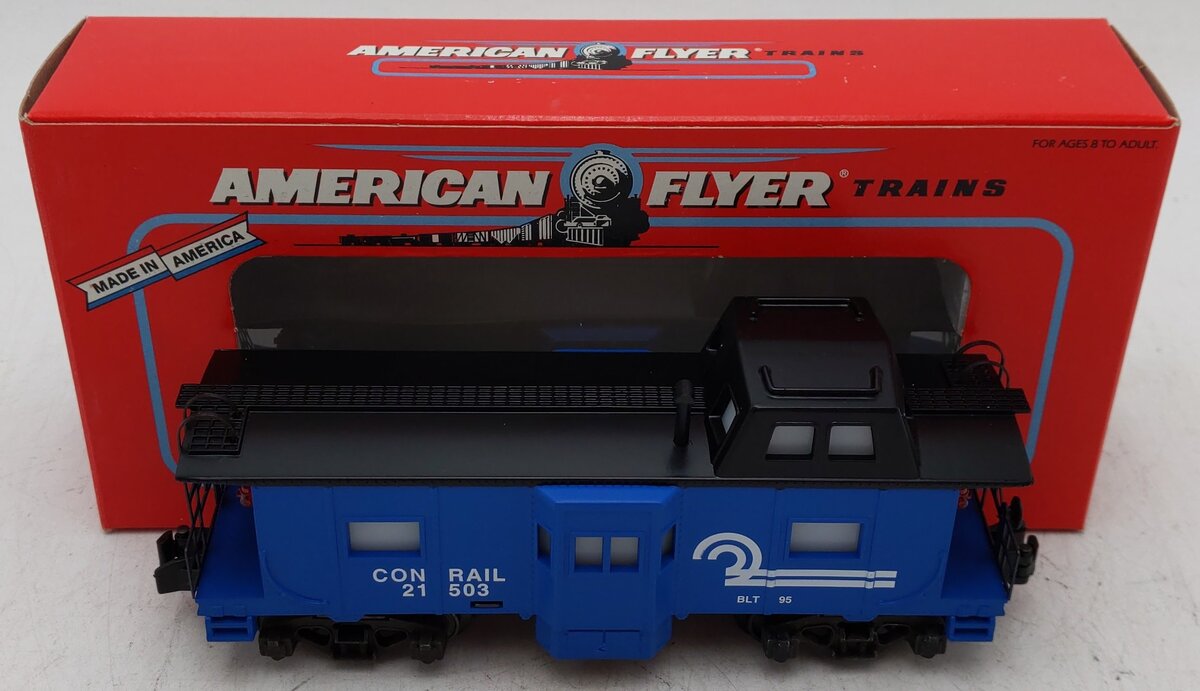 American Flyer 6-48710 S Scale Conrail Bay Window Caboose #21503 EX/Box