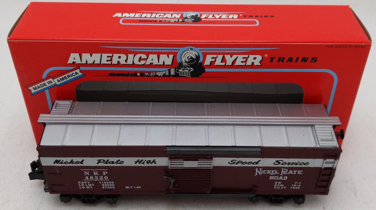 American Flyer 6-48320 S Gauge Nickel Plate Road Boxcar #48320 VG/Box