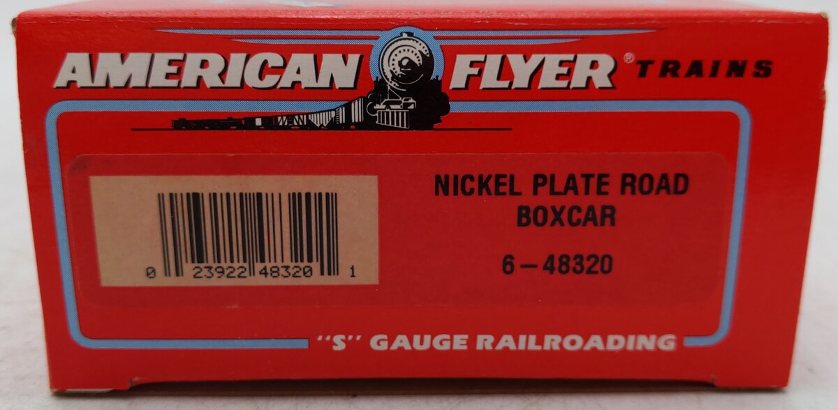 American Flyer 6-48320 S Gauge Nickel Plate Road Boxcar #48320 VG/Box