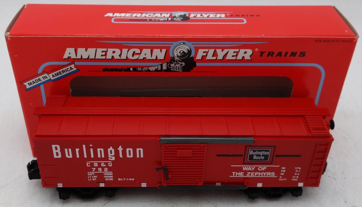 American Flyer 6-48478 S Scale Burlington NASG Boxcar #792 EX/Box