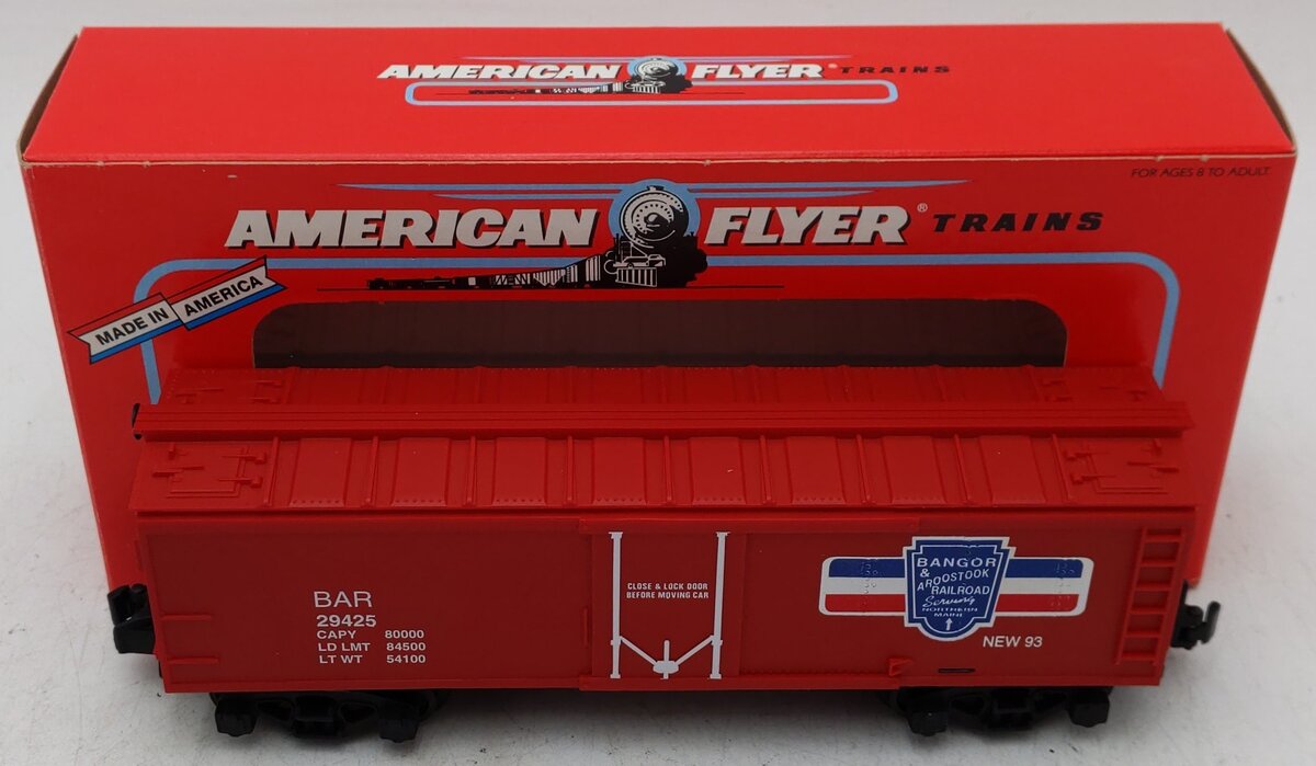 American Flyer 6-48316 S Gauge Bangor & Aroostook Refrigerator Car #29425 EX/Box