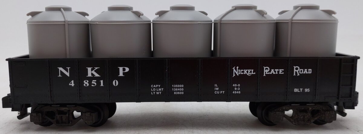 American Flyer 6-48510 S Scale Nickel Plate Road Gondola with Canisters #48510 EX/Box