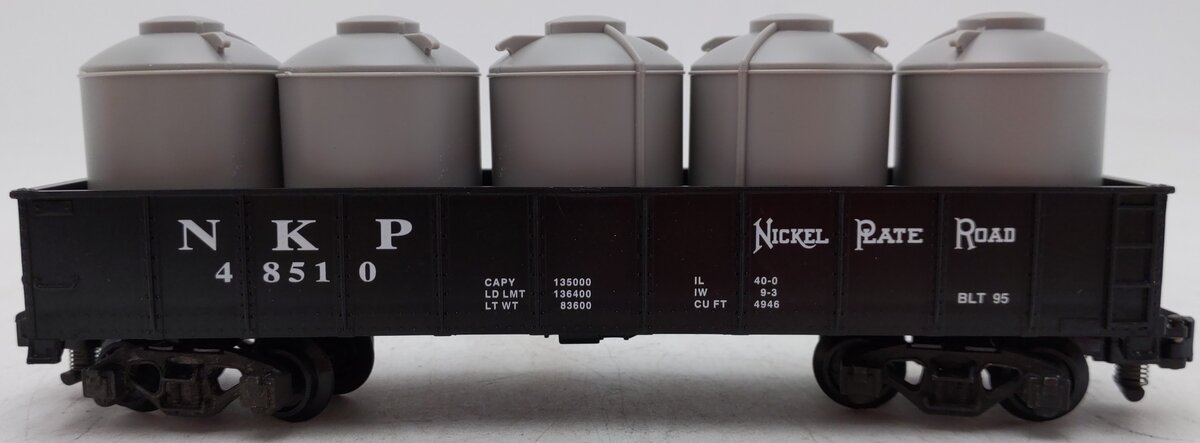 American Flyer 6-48510 S Scale Nickel Plate Road Gondola with Canisters #48510 EX/Box