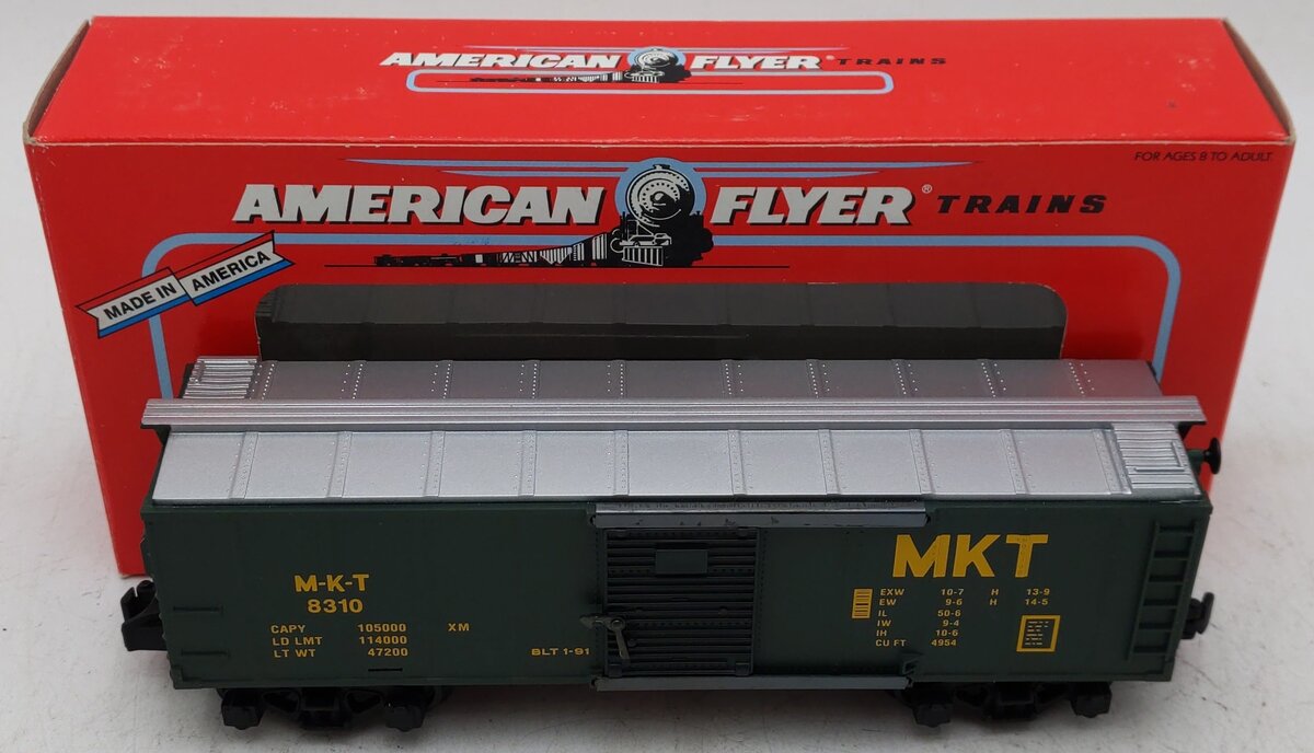 American Flyer 6-48310 S Gauge Missouri, Kansas & Texas Boxcar #8310 EX/Box