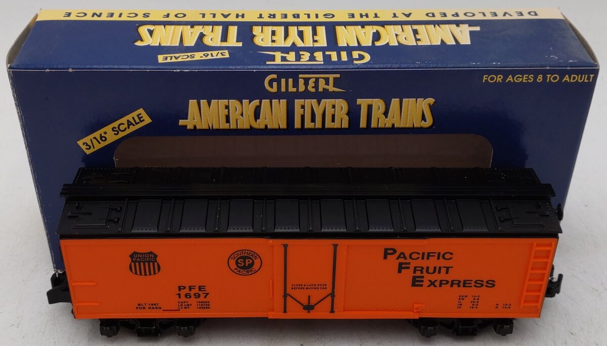 American Flyer 6-48205 S Gauge NASG 1997 Pacific Fruit Express Reefer #1697 EX/Box