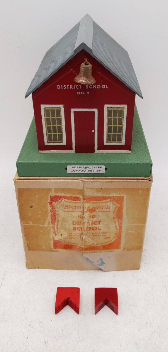 American Flyer 50 Vintage S District School VG/Box