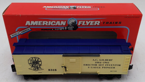 American Flyer 6-48318 S Gauge A.C. Gilbert Boxcar EX/Box – Trainz