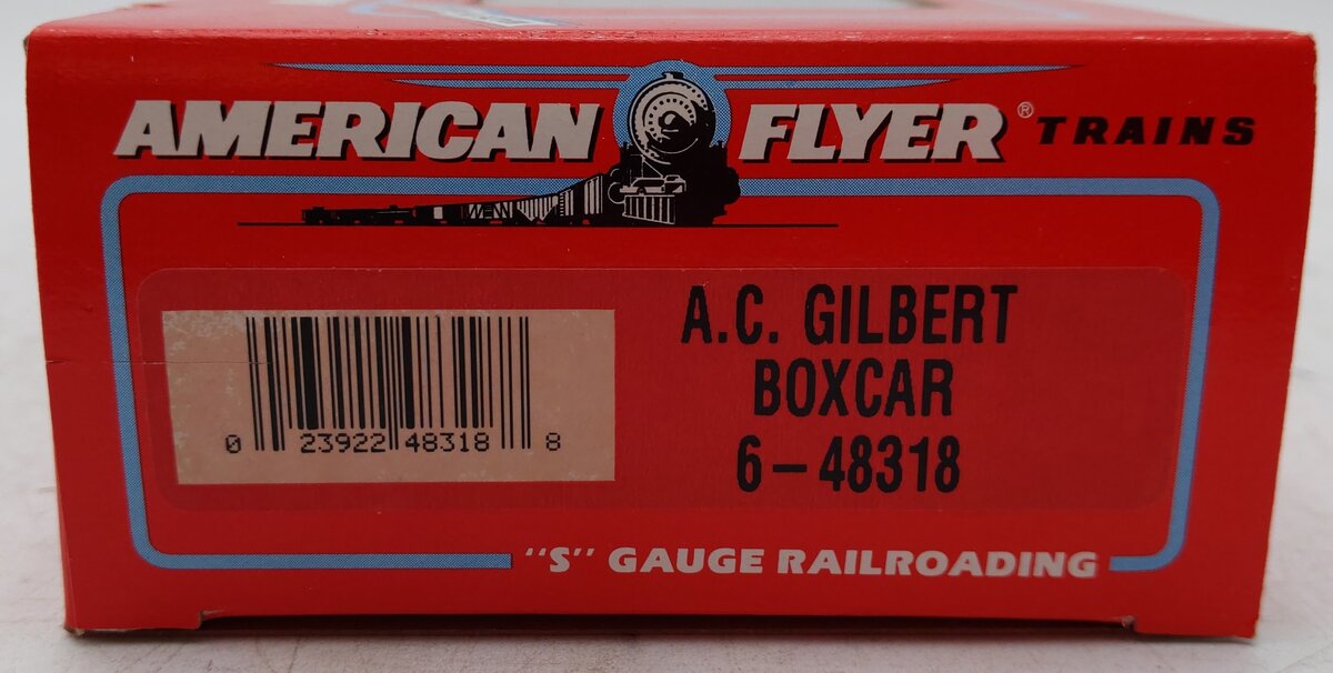 American Flyer 6-48318 S Gauge A.C. Gilbert Boxcar EX/Box