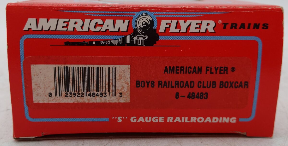 American Flyer 6-48483 S Scale Boy's Club Boxcar #48483 EX/Box