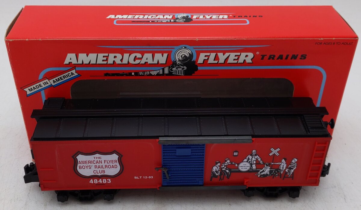 American Flyer 6-48483 S Scale Boy's Club Boxcar #48483 EX/Box