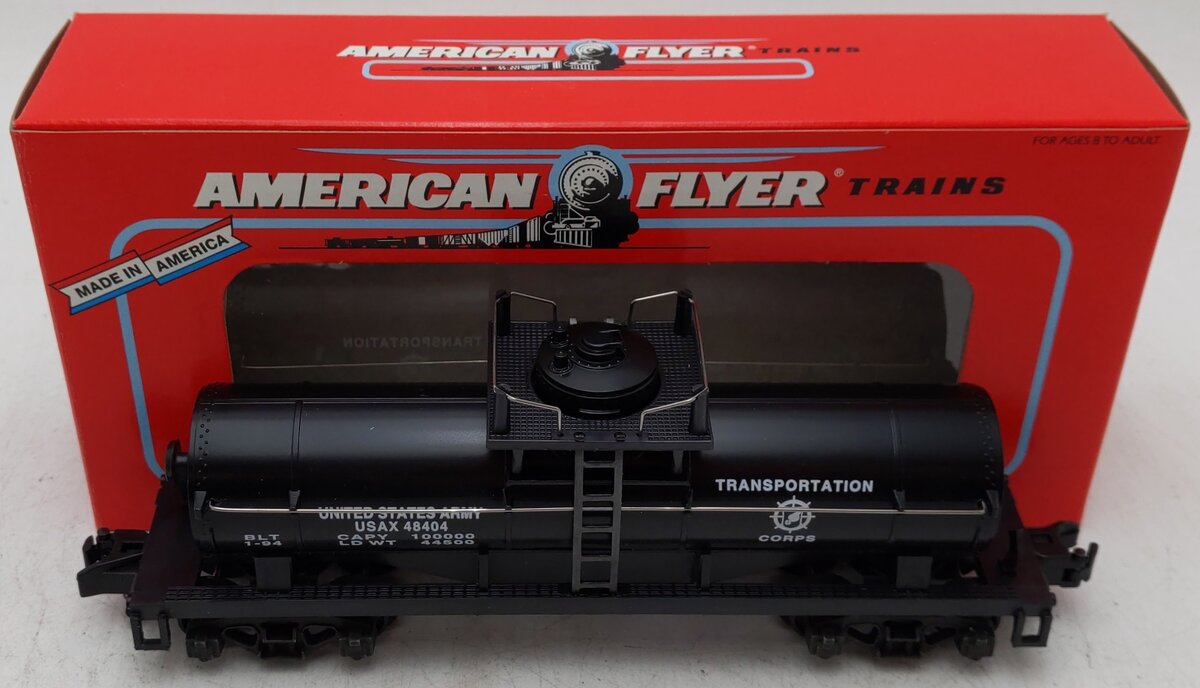 American Flyer 6-48404 S Scale U.S. Army Single Dome Tank Car EX/Box