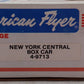 American Flyer 4-9713 S Scale New York Central Boxcar VG/Box