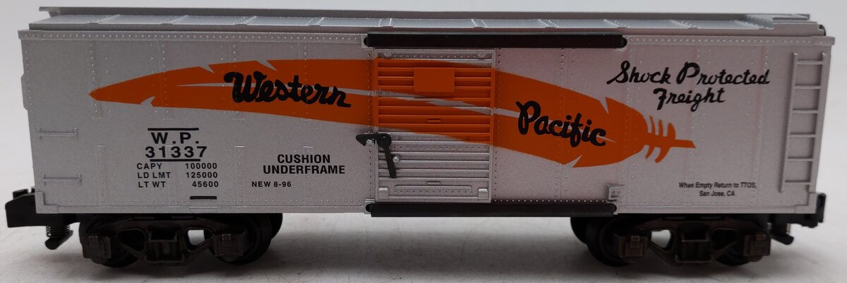 American Flyer 6-48498 S Gauge Western Pacific TTOS Boxcar #31337 EX/Box