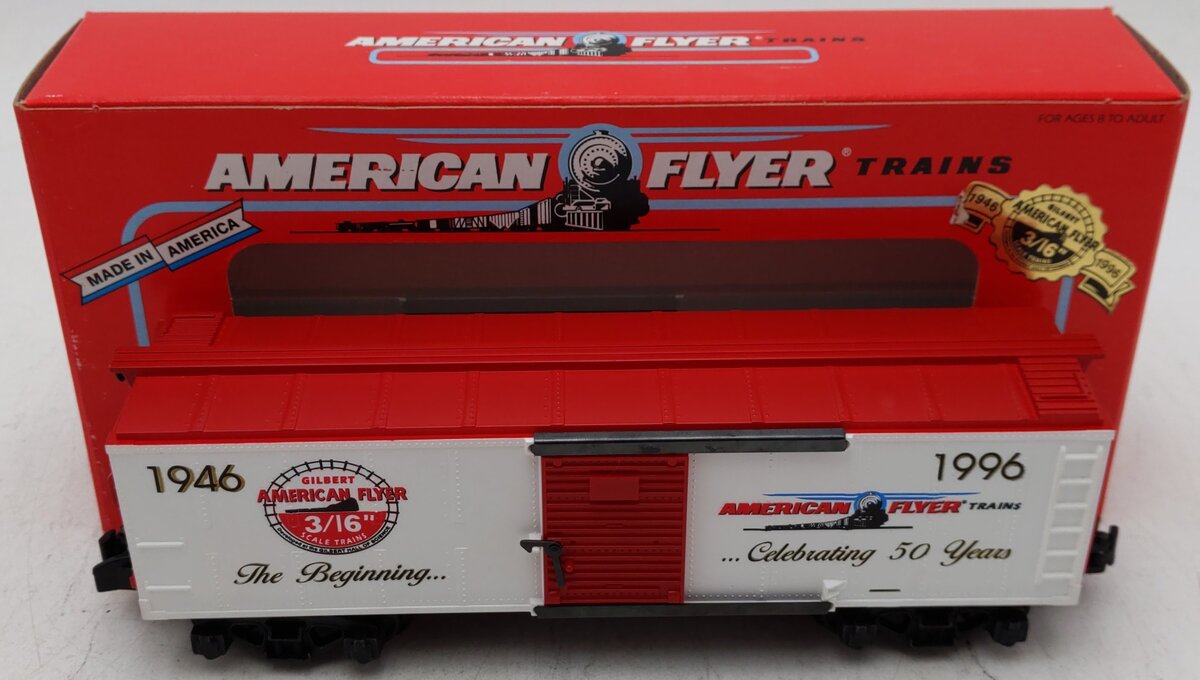 American Flyer 6-48324 S Gauge 50th Anniversary Commemorative Boxcar EX/Box
