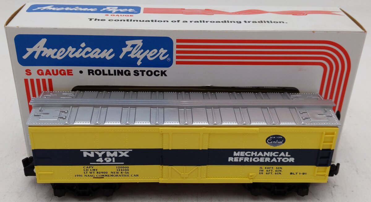 American Flyer 6-48436 S Scale NASG 491 NYMX Reefer #491 EX/Box