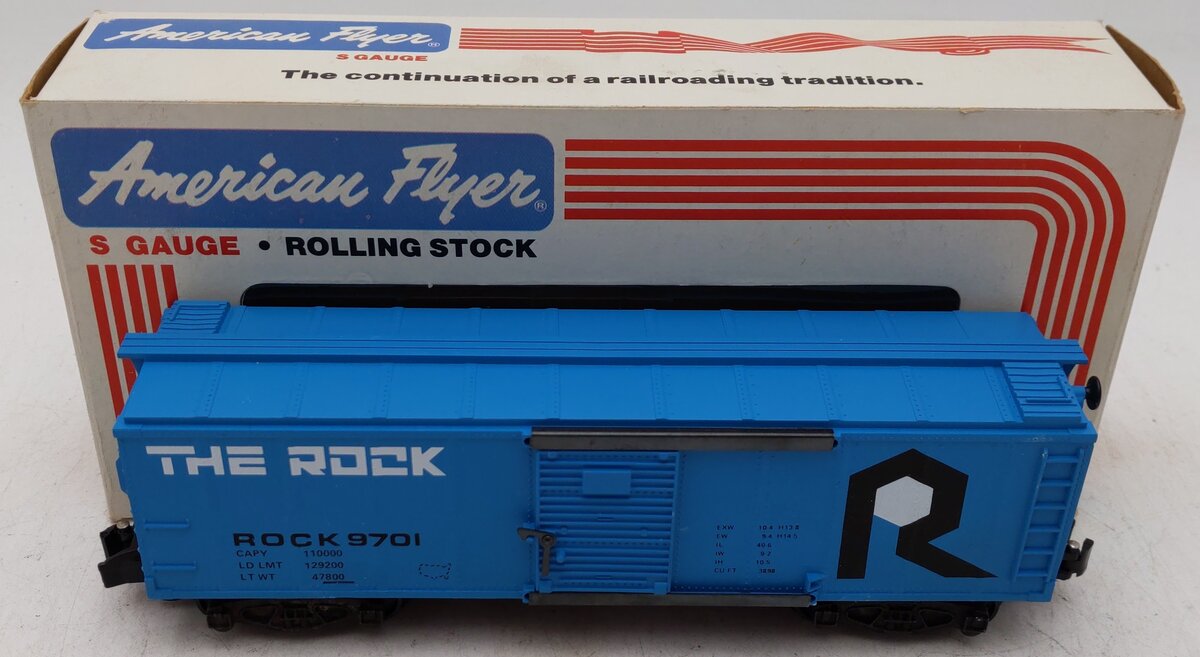 American Flyer 4-9701 S Gauge The Rock Box Car #9701 EX/Box