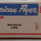 American Flyer 4-9701 S Gauge The Rock Box Car #9701 EX/Box