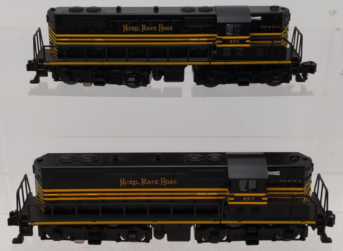 American Flyer 6-48017 S Nickel Plate Road GP-9 Diesel Locomotive Set #496/497 EX/Box
