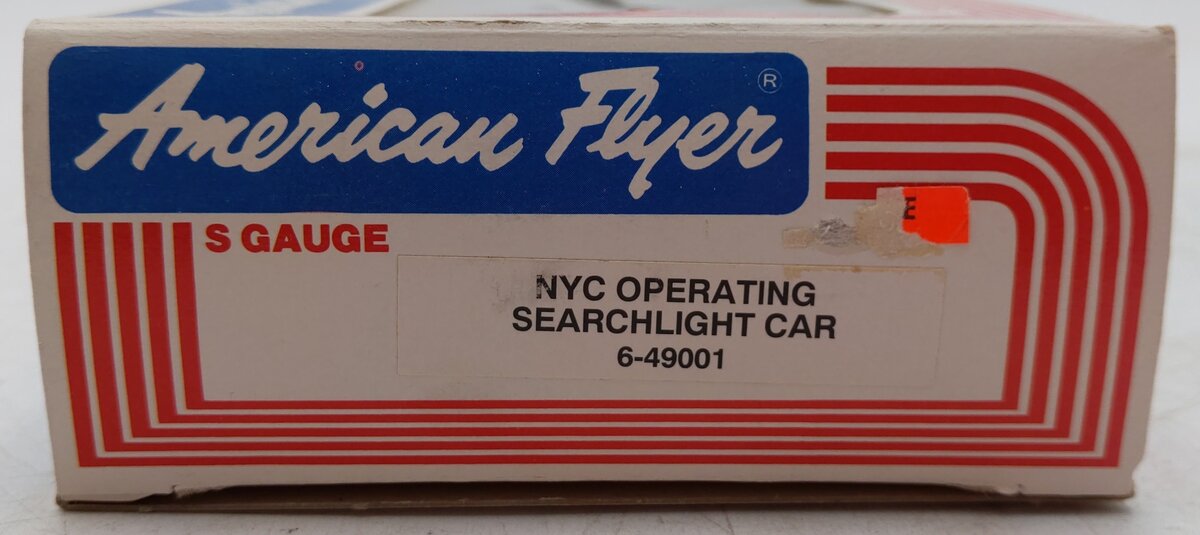American Flyer 6-49001 S Scale New York Central Searchlight Car EX/Box