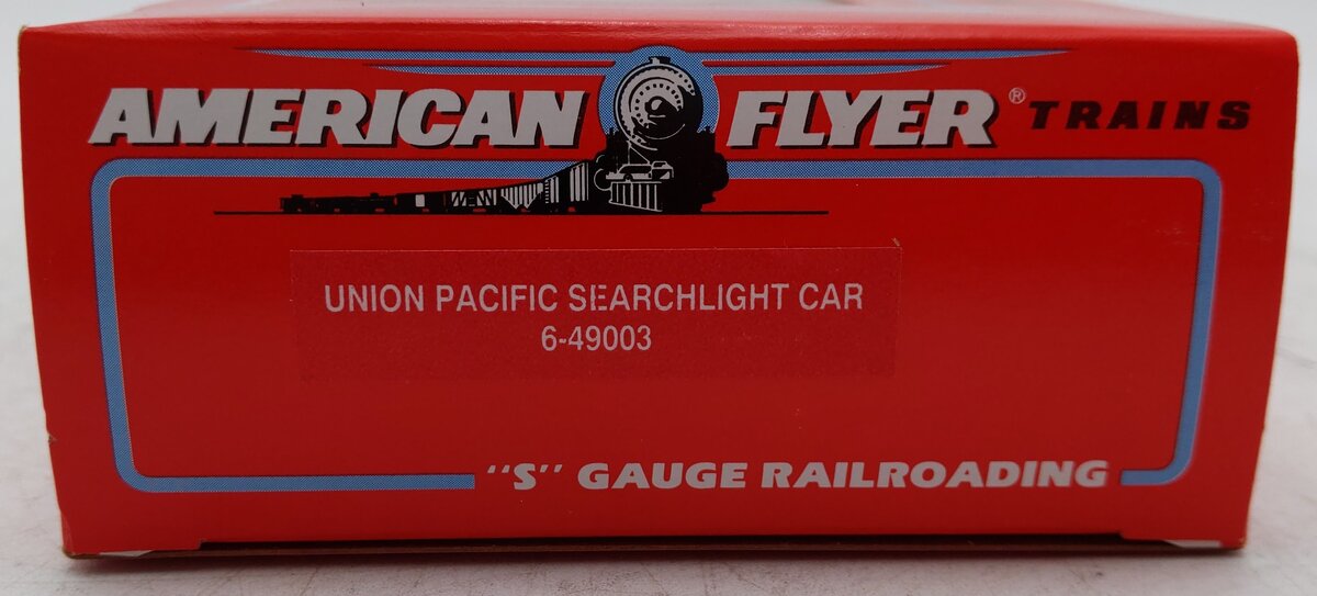 American Flyer 6-49003 S Scale Union Pacific Operating Searchlight Car EX/Box