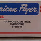 American Flyer 6-48701 S Gauge Illinois Central Gulf Window Caboose #48701 EX/Box