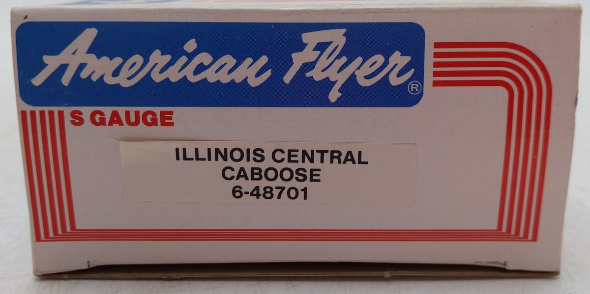 American Flyer 6-48701 S Gauge Illinois Central Gulf Window Caboose #48701 EX/Box