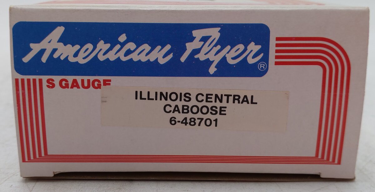 American Flyer 6-48701 S Gauge Illinois Central Gulf Window Caboose #48701 EX/Box