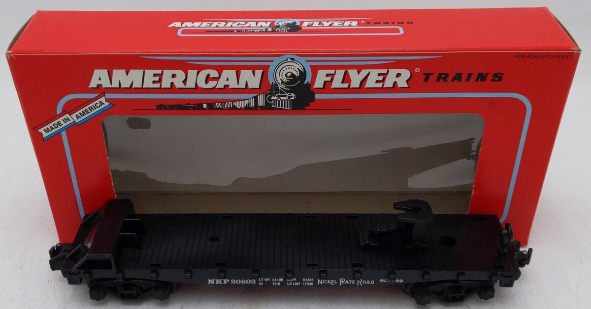American Flyer 6-48479 S Gauge NASG 1992 Convention Nickel Plate Road Flatcar EX/Box