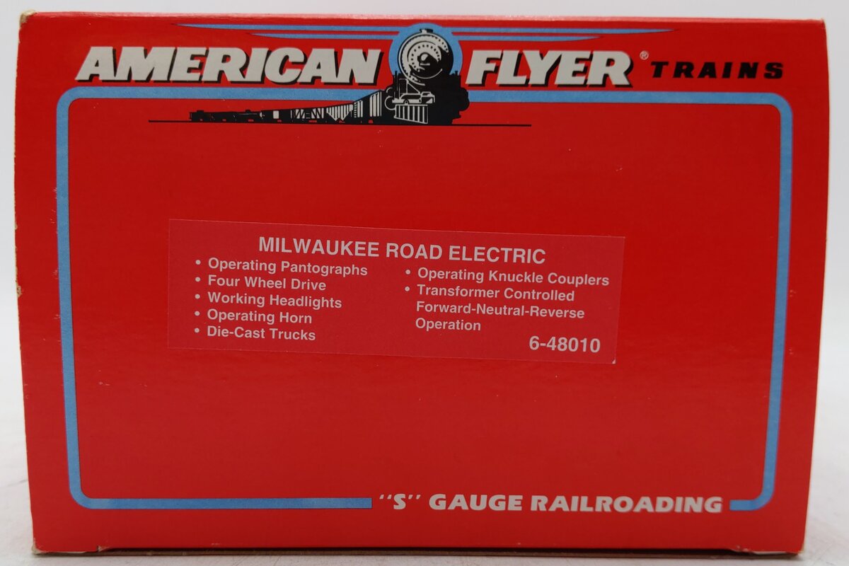 American Flyer 6-48010 S Gauge Milwaukee Road Electric Locomotive #8010 EX/Box