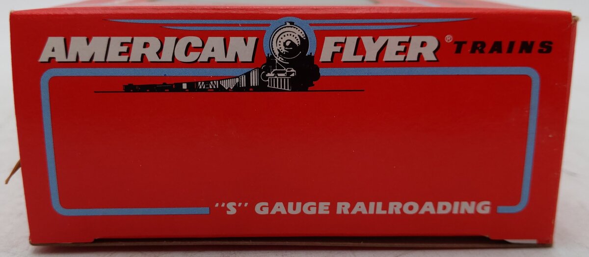 American Flyer 6-48491 S Scale Burlington Northern TCA Flatcar w/BN Trailer load EX/Box