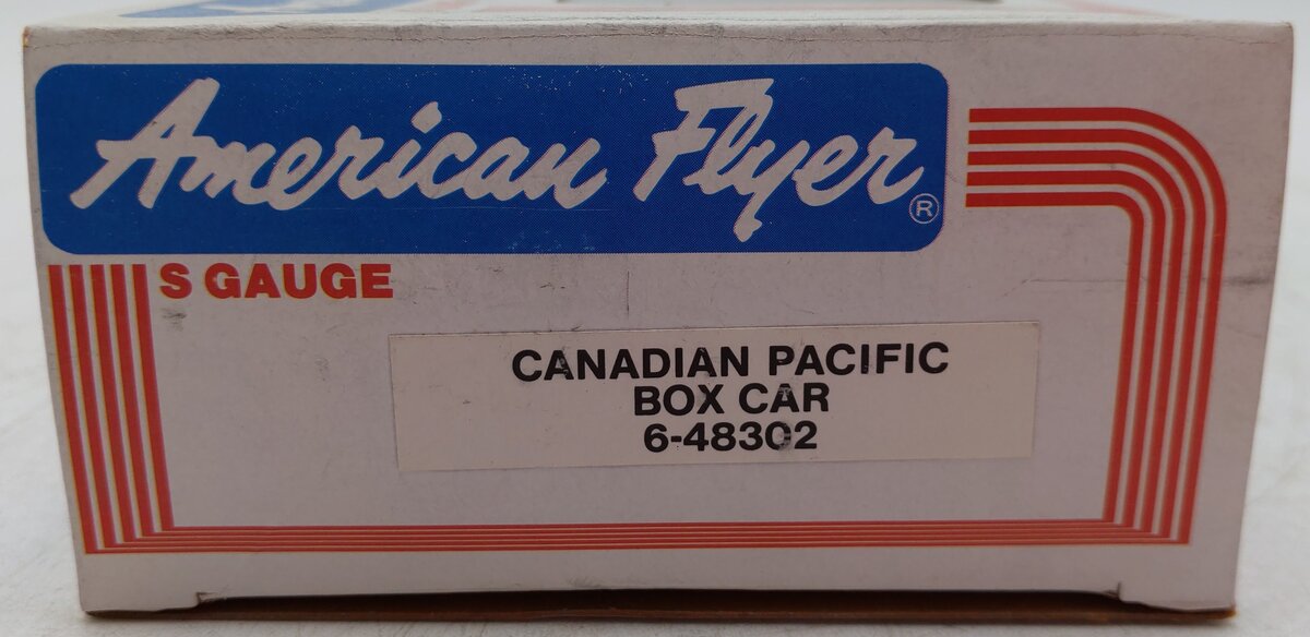 American Flyer 6-48302 S Gauge Canadian Pacific Boxcar #48302 EX/Box