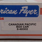 American Flyer 6-48302 S Gauge Canadian Pacific Boxcar #48302 EX/Box