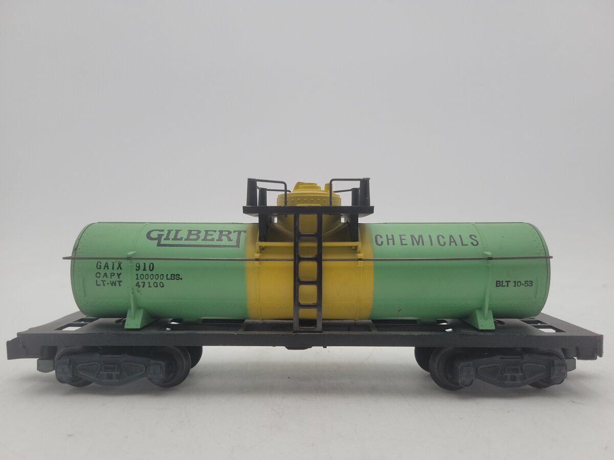American Flyer 910 Vintage S Gilbert Chemicals Single Dome Tank Car EX