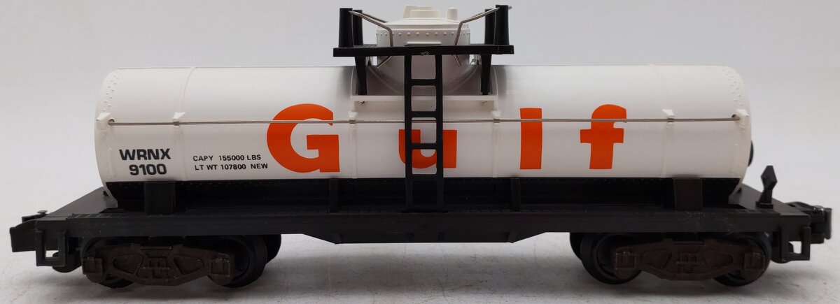 American Flyer 4-9100 S Gauge Gulf Single Dome Tank Car #9100 EX/Box