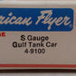American Flyer 4-9100 S Gauge Gulf Single Dome Tank Car #9100 EX/Box